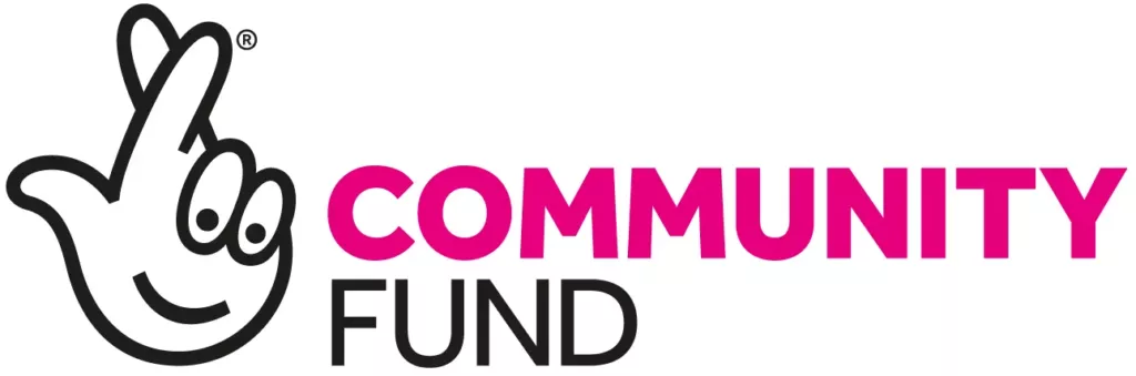 National Lottery Community Fund logo. The National Lottery is one of Steps' key fundraising partnerships.