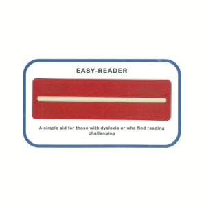 An Easy Reader dyslexia reading aid with a yellow filter
